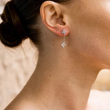 Georgini - Sydney Soiree Fairwater Mother of Pearl Silver Drop Earrings