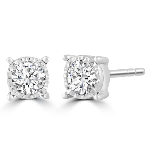 Brent Weatherall - 9ct White Gold 0.25ct Diamond Studs