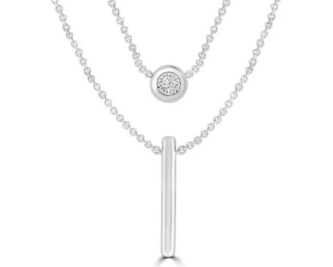 Brent Weatherall Jeweller - 9ct White Gold Diamon Necklace