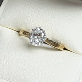 BWJ - 9ct Two Tone 6X Claw Oval 1.15ct Lab Grown Diamond Solitaire