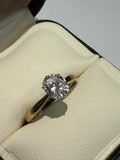 BWJ - 9ct Two Tone 6X Claw Oval 1.15ct Lab Grown Diamond Solitaire