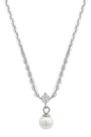 Georgini - Adagio Touch Of Sparkle Pearl Necklace SIlver