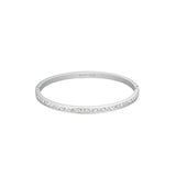Rosefield Jewellery - Channel Set Crystal Bangle Silver