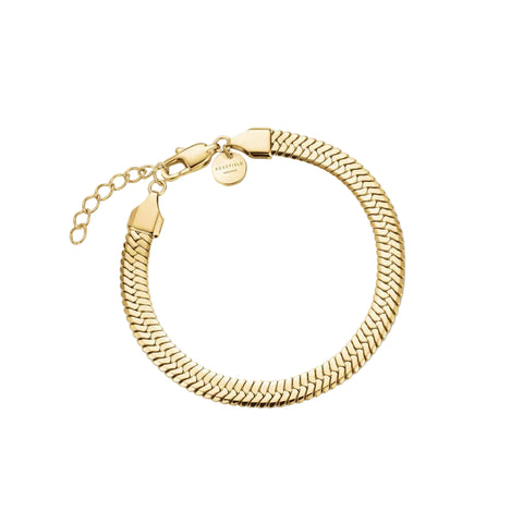 Rosefield Jewellery - Large Snake Bracelet Gold