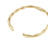 Rosefield Jewellery - Statement Bamboo Bangle Gold