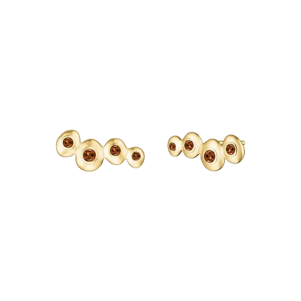 Rosefield Jewellery - Molten Brown Pebble Earrings