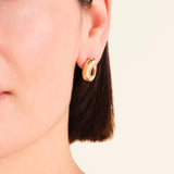 Rosefield Jewellery - Swirl Studs Gold