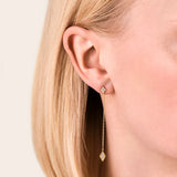 Rosefield Jewellery - Star Diamond Earrings Gold Plated