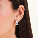 Rosefield Jewellery - Marquise Wave Hoops Silver