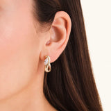 Rosefield Jewellery - Marquise Wave Hoops