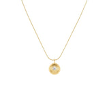 Rosefield Jewellery - Bold Solitary Coin Necklace Gold