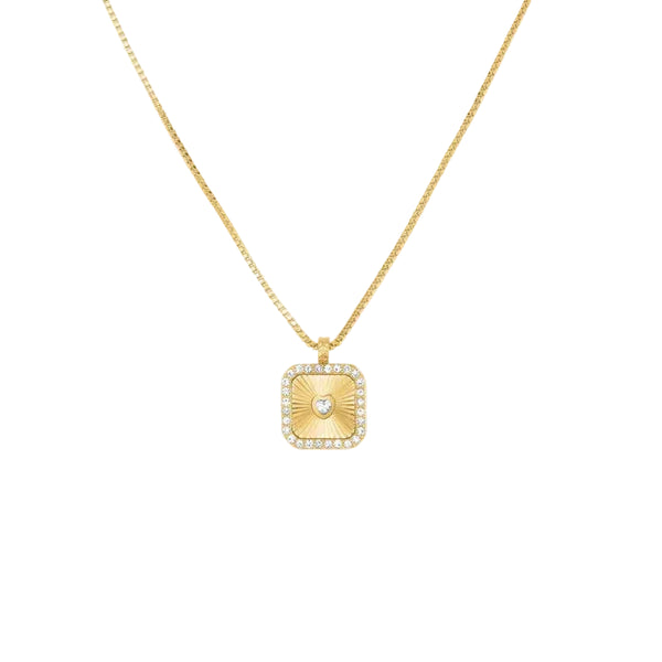 Rosefield Jewellery - Heart Amulet Necklace Gold
