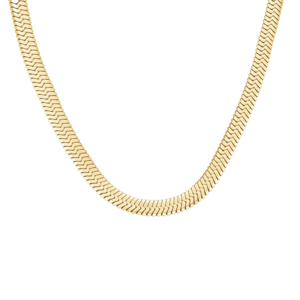 Rosefield Jewellery - Large Snake Necklace Gold