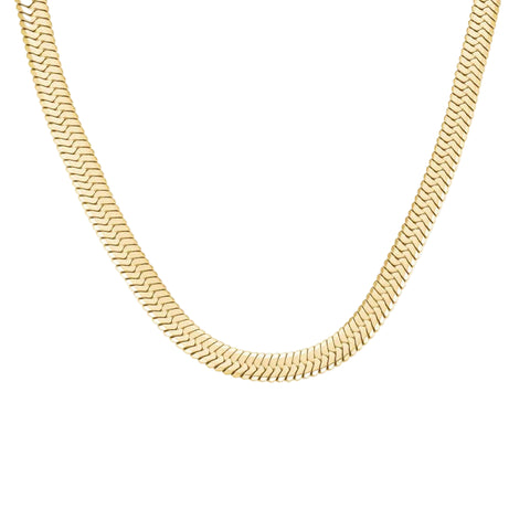 Rosefield Jewellery - Large Snake Necklace Gold
