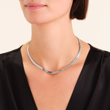 Rosefield Jewellery - Large Snake Necklace Silver