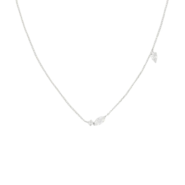 Rosefield Jewellery - Mixed Crystals Necklace Silver