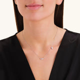 Rosefield Jewellery - Mixed Crystals Necklace Silver