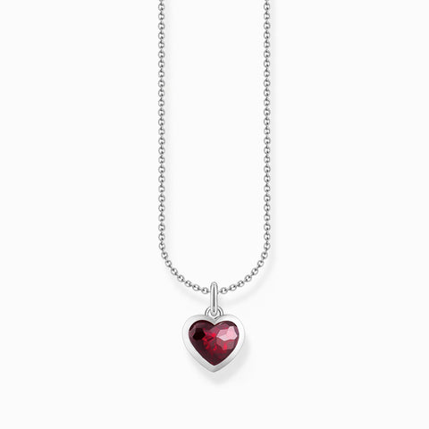 Thomas Sabo Charmista - Heart Charm with red zirconia