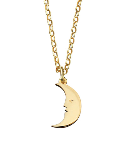 Karen Walker - Moon Necklace Gold-Plated