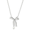 Karen Walker - Bow Necklace With 5.5mm Fresh Water Pearl 45cm