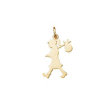 Karen Walker - Large Runaway Girl Charm Gold Plated