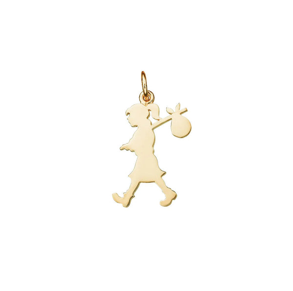 Karen Walker - Large Runaway Girl Charm Gold Plated