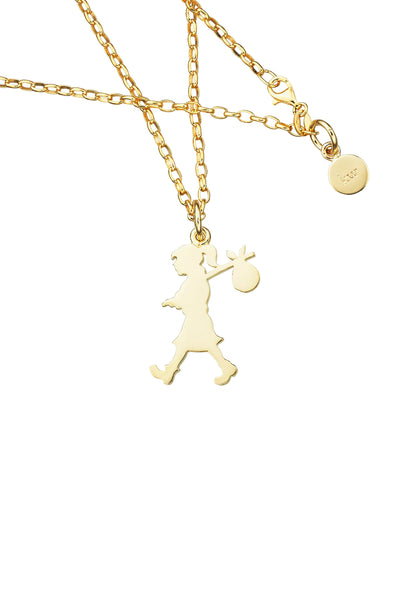 Karen Walker - Large Runaway Girl Necklace Gold-Plated