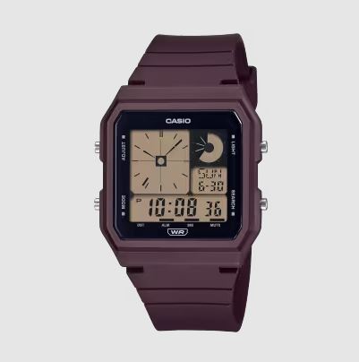 Casio - Digital LED Brown Resin Band Watch