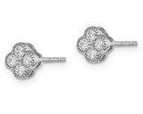 Brent Weatherall Jeweller - 9ct White Gold Lab Grown Diamond Flower Studs .50ct