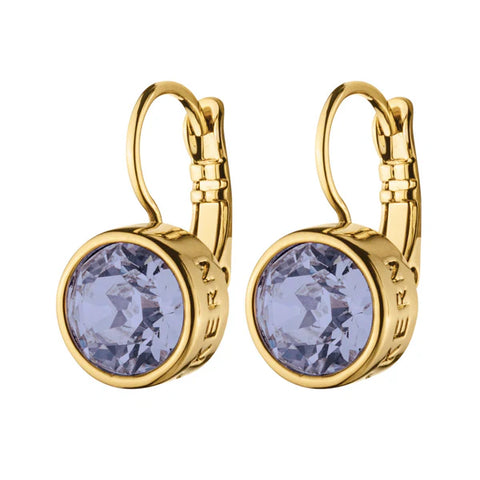 Dyberg Kern - Louise Gold Earrings - Lavender