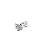 Stolen Girlfriends Club - F*ck Off Heart Stud Earrings Silver