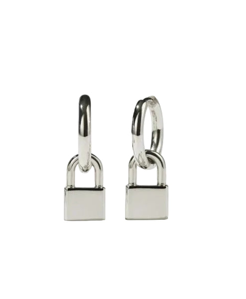 Meadowlark - Locked Charm Earrings Sterling Silver