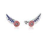 Couture Kingdom - Marvel Captain America Wings Stud Earrings