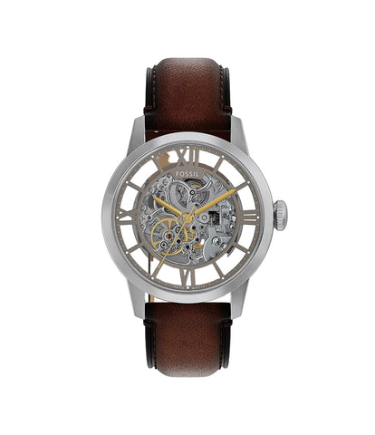 Fossil - Townsman Automatic Brown Leather Watch