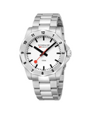 Mondaine - Numeri Quartz Watch With White Dial 42 mm