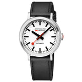 Mondaine - Original Automatic 41mm White Dial Leather Watch