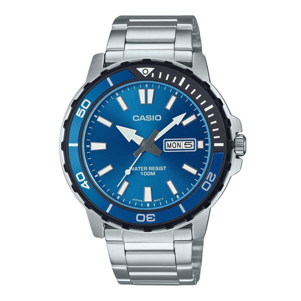 Casio - Standard Stainless Steel Blue Dial Watch