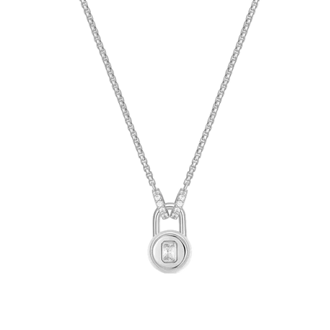 Ania Haie - Trailblazer Linked Locket Necklace Silver