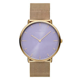 NordGreen - Native Lavender Dial Mesh Watch