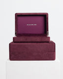 Meadowlark - Velvet Jewellery Box Merlot Small
