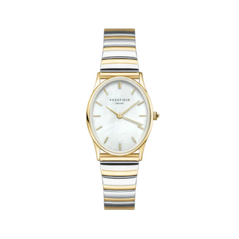 Rosefield Watch - The Oval Two Toned Gold & Silver Watch