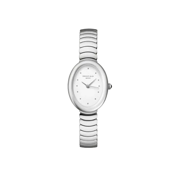 Rosefield Watches - Ovale White Silver