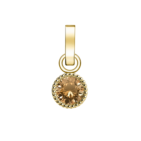 Rosefield - November Birthstone Charm Gold