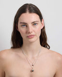 Meadowlark - Large Protea Necklace Onyx Sterling Silver
