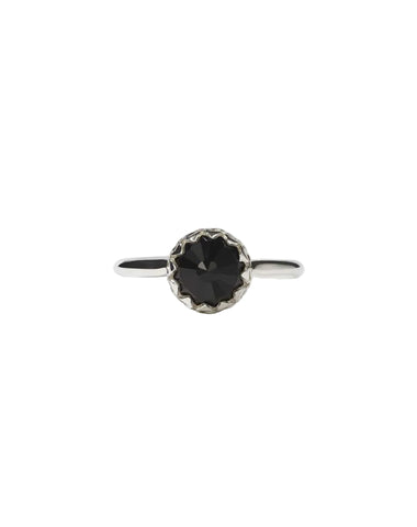 Meadowlark - Petite Protea Ring Onyx Sterling Silver