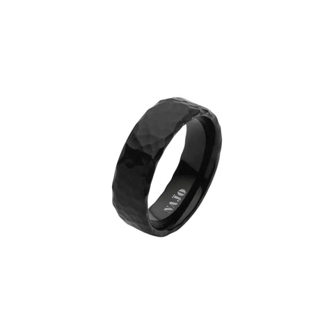 Najo - Minight Mens PVD Coated Ring Steel