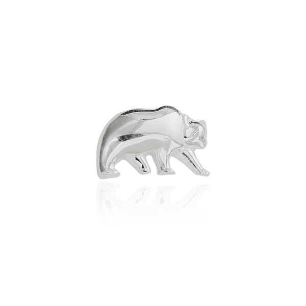 Stow - Bear Silver Charm