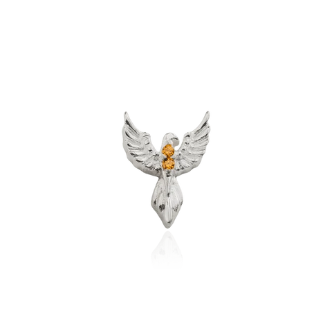 Stow - Pheonix Charm Silver and Cubic Zirconia