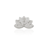 Stow - Lotus Renewal Charm Silver and Cubic Zirconia