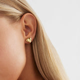 Najo - Amore Stud Earrings Gold Plated